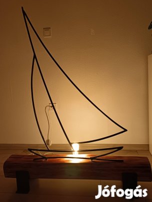 Balatoni vitorlás sziluett 