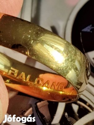 Balcano - Solis / Nemesacél karikagyűrű 18K arany bevonattal