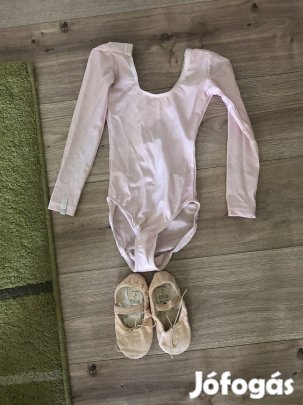 Balett cipő és dressz 5-6 évesre