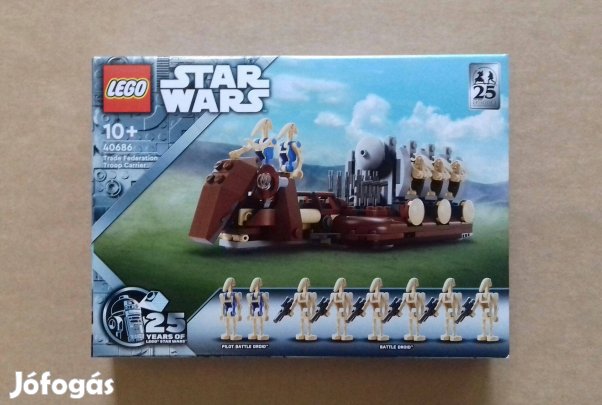 Baljós árnyak: duplán 25. évfordulós bontatlan Star Wars LEGO 40686 ut