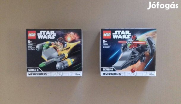 Baljós árnyak bontatlan Star Wars LEGO 75223 + 75224 Microfighter után
