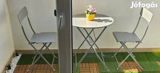 Balkon szett 1 asztal 2 szék