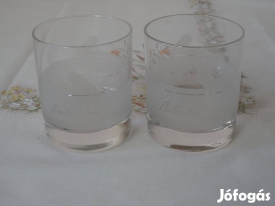 Ballantines üveg pohár ( 2 db.)