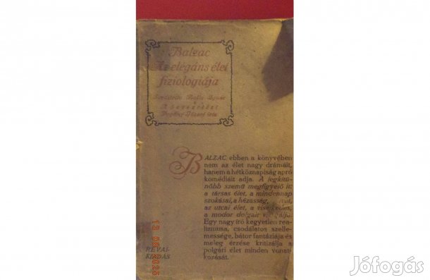 Balzac: Az elegáns élet fiziologiája