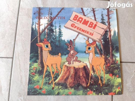 Bambi gyermekei -mese bakelit hanglemez remek állapotban