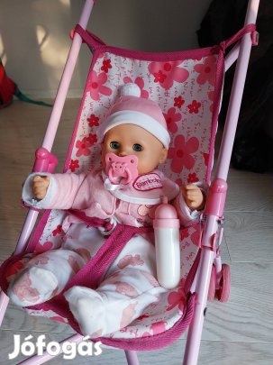 Bambolina beszélő baba babakocsival