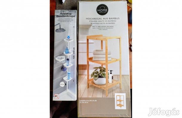 Bambusz fürdőszoba polc Új minőségi kivitel