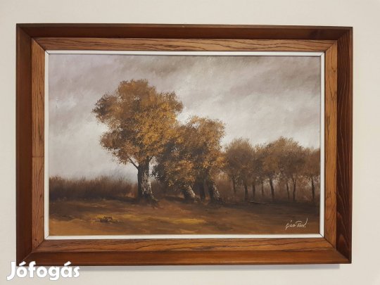 Bán Tibor: Ősz (kortárs festmény)