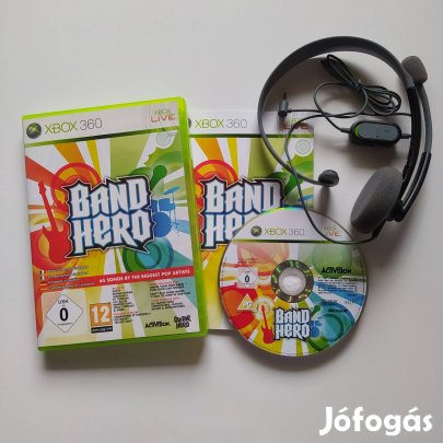 Band Hero + Mikrofonos headsettel Xbox 360