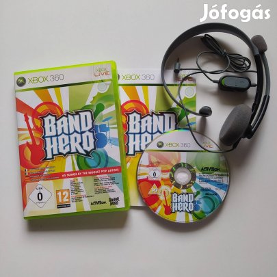 Band Hero + Mikrofonos headsettel Xbox 360