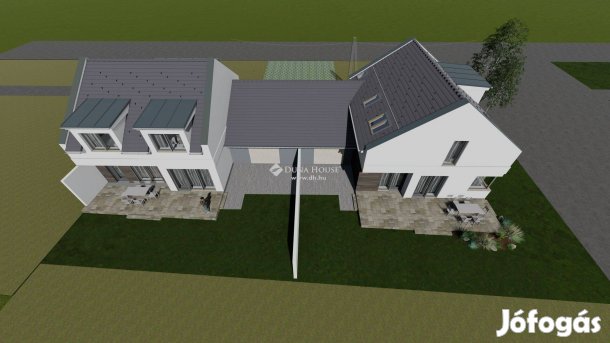 Bankfaluban dupla telek csendes helyen látványtervvel