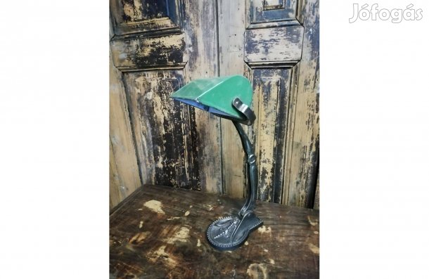 Banklámpa, íróasztali lámpa, könyvtári lámpa 1920-as, 30-as évekből