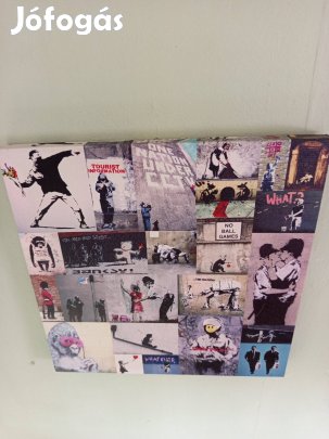 Banksy tabló, fali kép, dísz