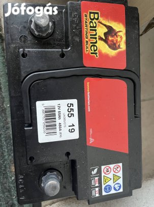 Banner akkumulátor 12V 55Ah 450 A