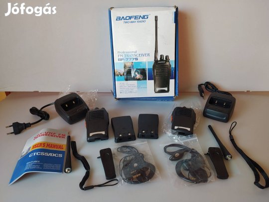 Baofeng BF-777S adó-vevő, walkie-talkie újszerű