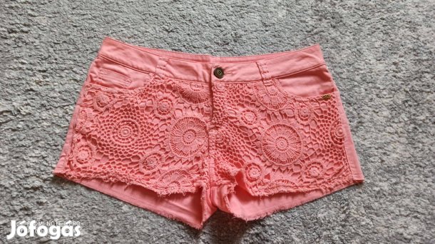 Barack színű csipke short, rövidnadrág