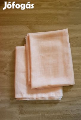 Barackvirág színű fényáteresztő függöny 2 db 140 x 220 cm 500 Ft