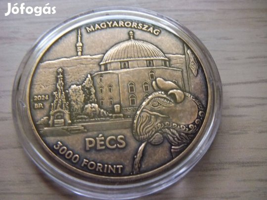 Baranya Vármegye Pécs 2024 Emlékérem Zárt Kapszulában