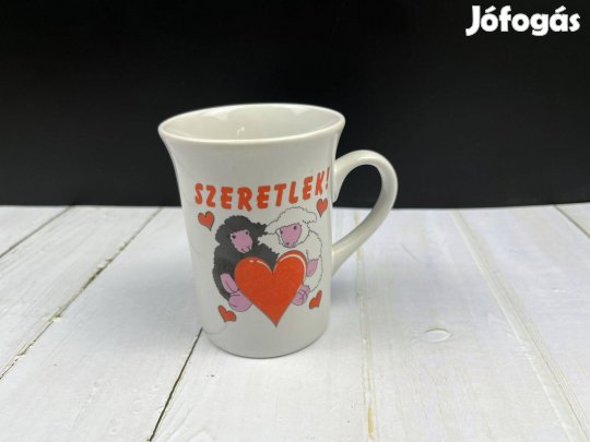 Bárányos Szeretlek feliratú bögre Ajándékozható is!