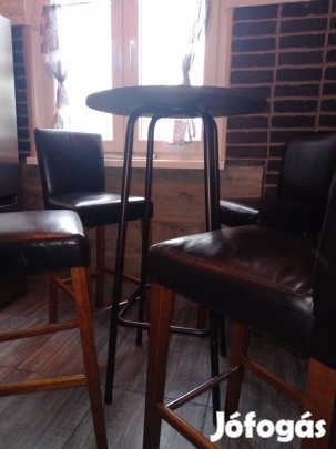 Bárasztal 4 db bárszékkel