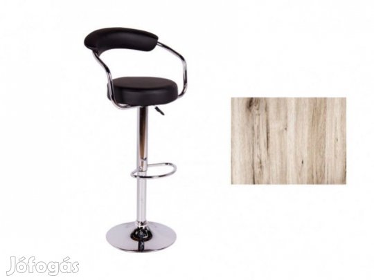 Bárasztal két székkel San remo fekete T7716-2-4396