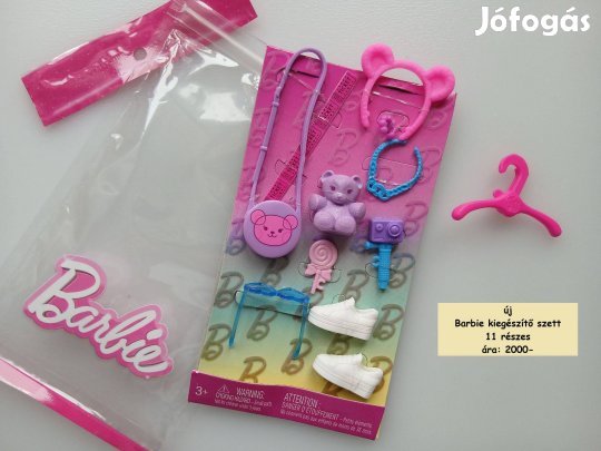 Barbie kiegészítő szett (11db) maci