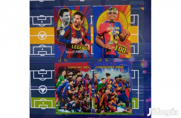 Barcelona Messi és Yamal rajongói focis kártya