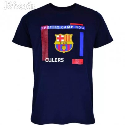 Barcelona póló felnőtt sötétkék