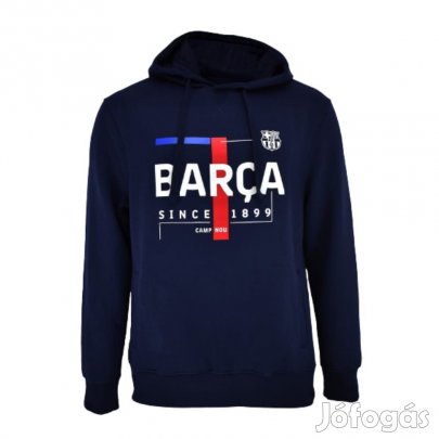Barcelona pulóver felnőtt kapucnis Text