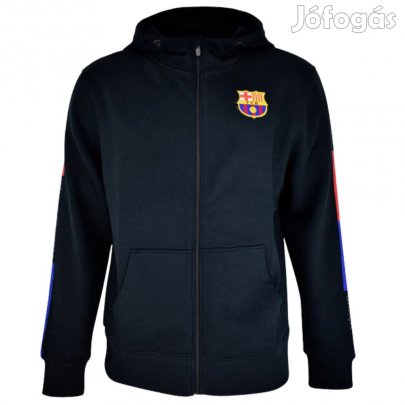 Barcelona pulóver kapucnis zippes gyerek fekete