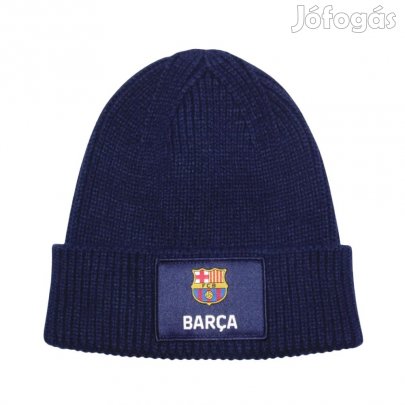 Barcelona sapka kötött sötétkék felnőtt