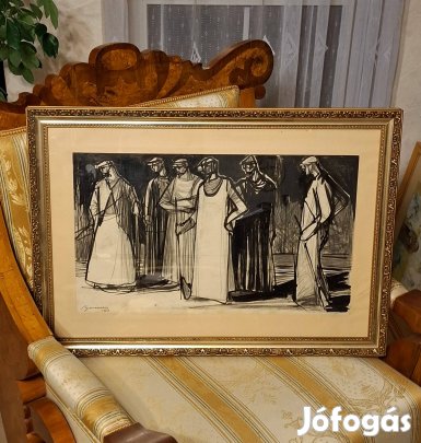 Barcsay Jenő ragyogó szocreál festménye!