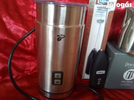 Barista eszközök eladók: tejhabosító, tejkiöntő készlet eladó