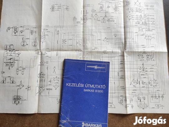 Barkas B 1000 kezelési útmutató elektromos rajzzal 
