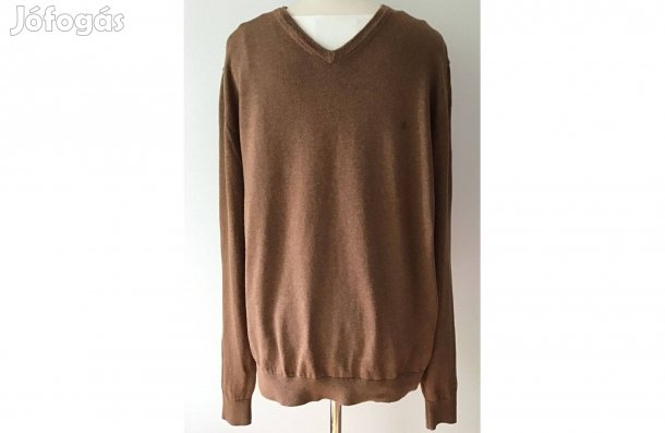 Barna, férfi pulóver. L-es méret (116 cm mellbőség)