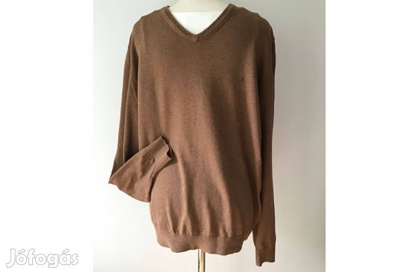 Barna, férfi pulóver. L-es méret (116 cm mellbőség)