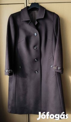 Barna, hosszú, női kabát
