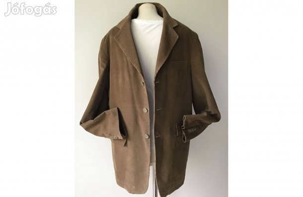 Barna, kord, téli férfi zakó. Méret: 48