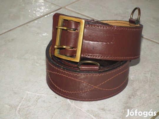 Barna alig használt katonai öv derékszíj nadrágszíj nr.8