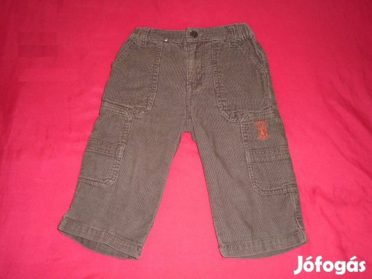 Barna állítható derekú nadrág 9-12 hó (méret 80)