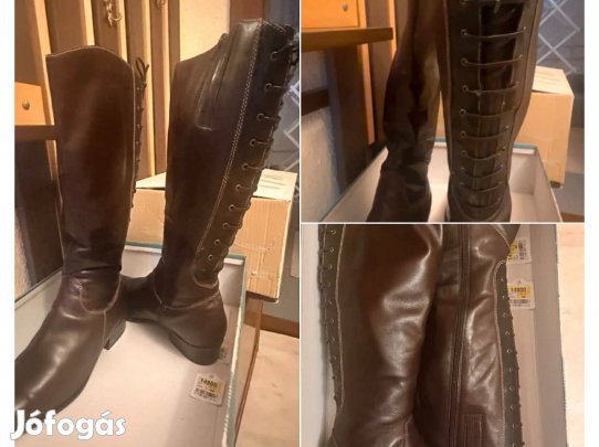 Barna bőr csizma eladó