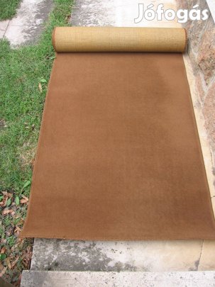 Barna gyapjúszőnyeg, tömött szőrű 3 darabban