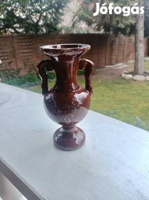 Barna kerámia váza