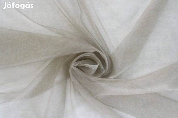 Barna minta nélküli új organza függöny (150m x 295 cm)