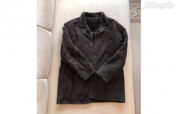 Barna műirha férfi kabát (52)