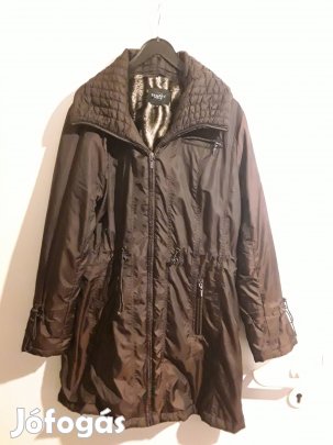 Barna műszőrme bélésű dzseki