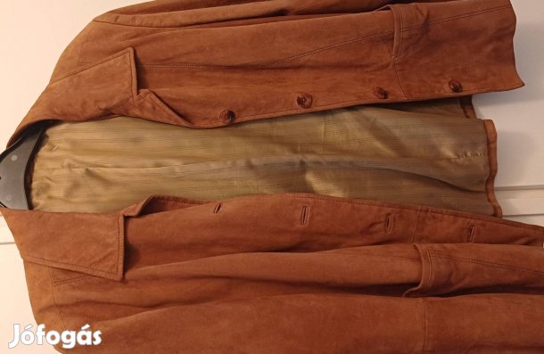 Barna női bőr blézer (42)