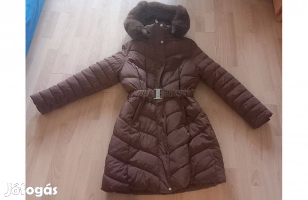 Barna női télikabát