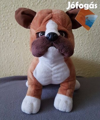 Barna plüss bulldog (eredeti címkével)