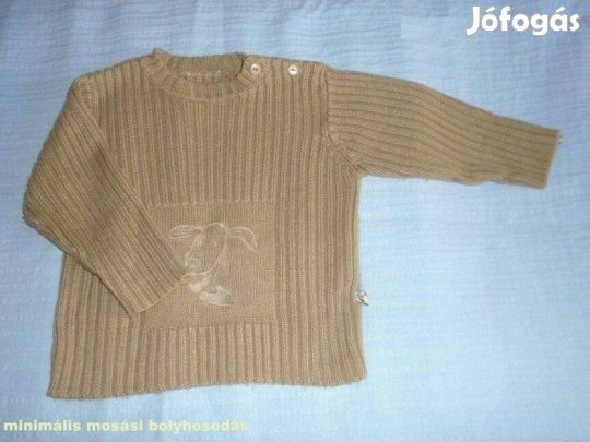 Barna pulóver 9-12 hó (méret 80)